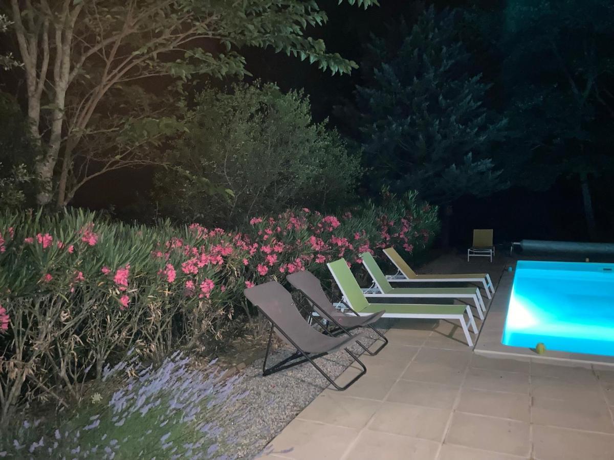 Maison avec piscine chauffée entre mer et montagne Montauriol  Extérieur photo